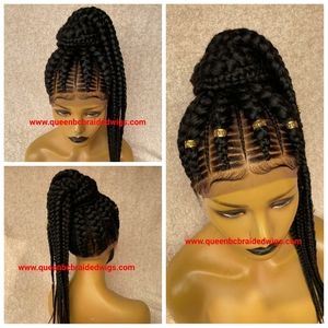 Full lace stitch cornrow wig.